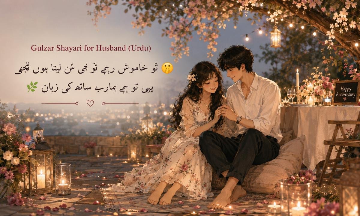 Gulzar Shayari for Husband (Urdu)