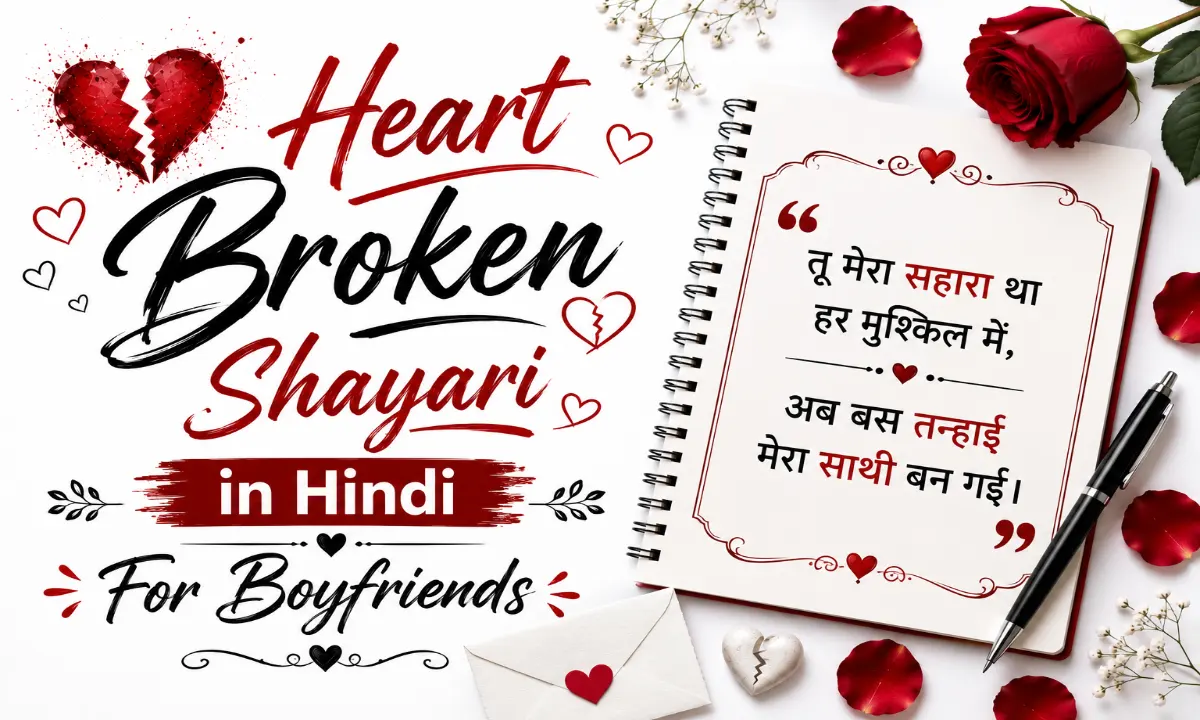 Heart Broken Shayari in Hindi For Boyfriends