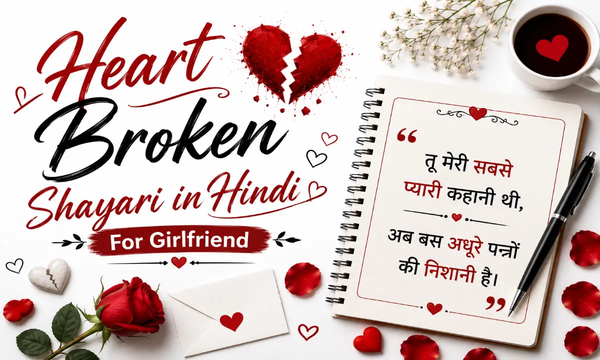 Heart Broken Shayari in Hindi For Girlfriend