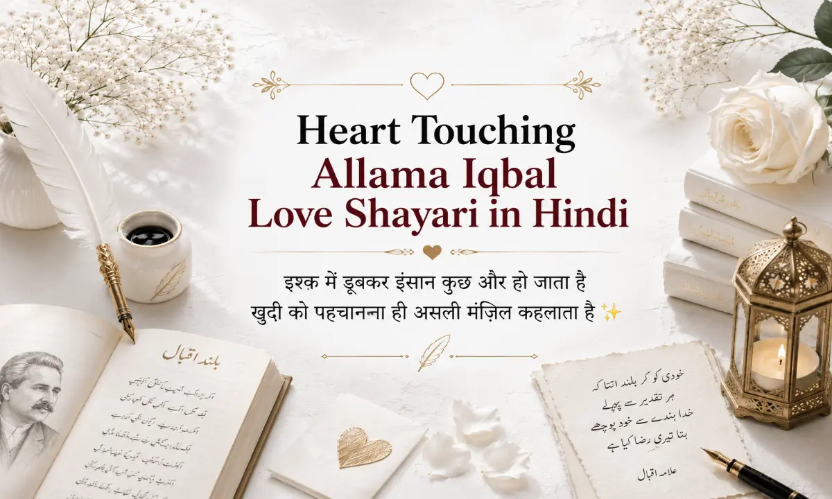 Heart Touching Allama Iqbal Love Shayari in Hindi