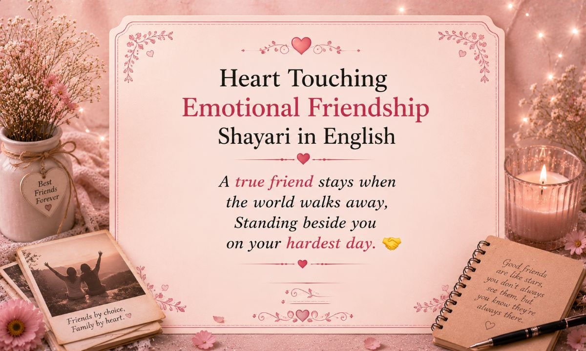 Heart Touching Emotional Friendship Shayari in English