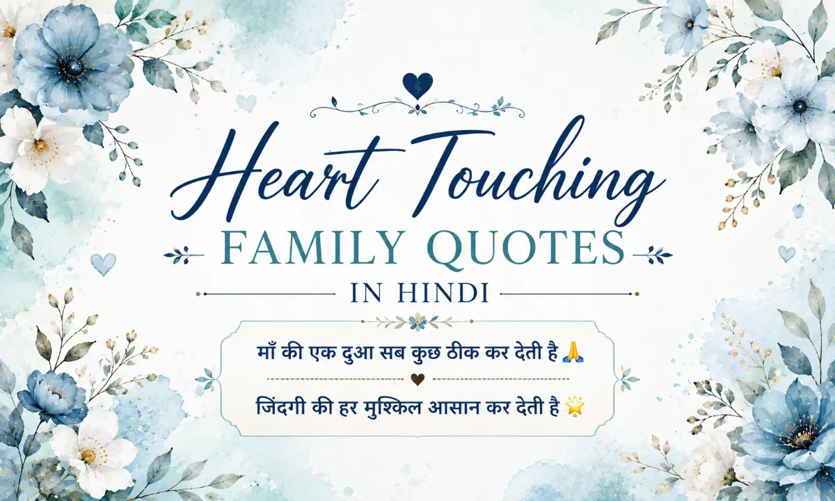 Heart Touching Family Quotes in Hindi