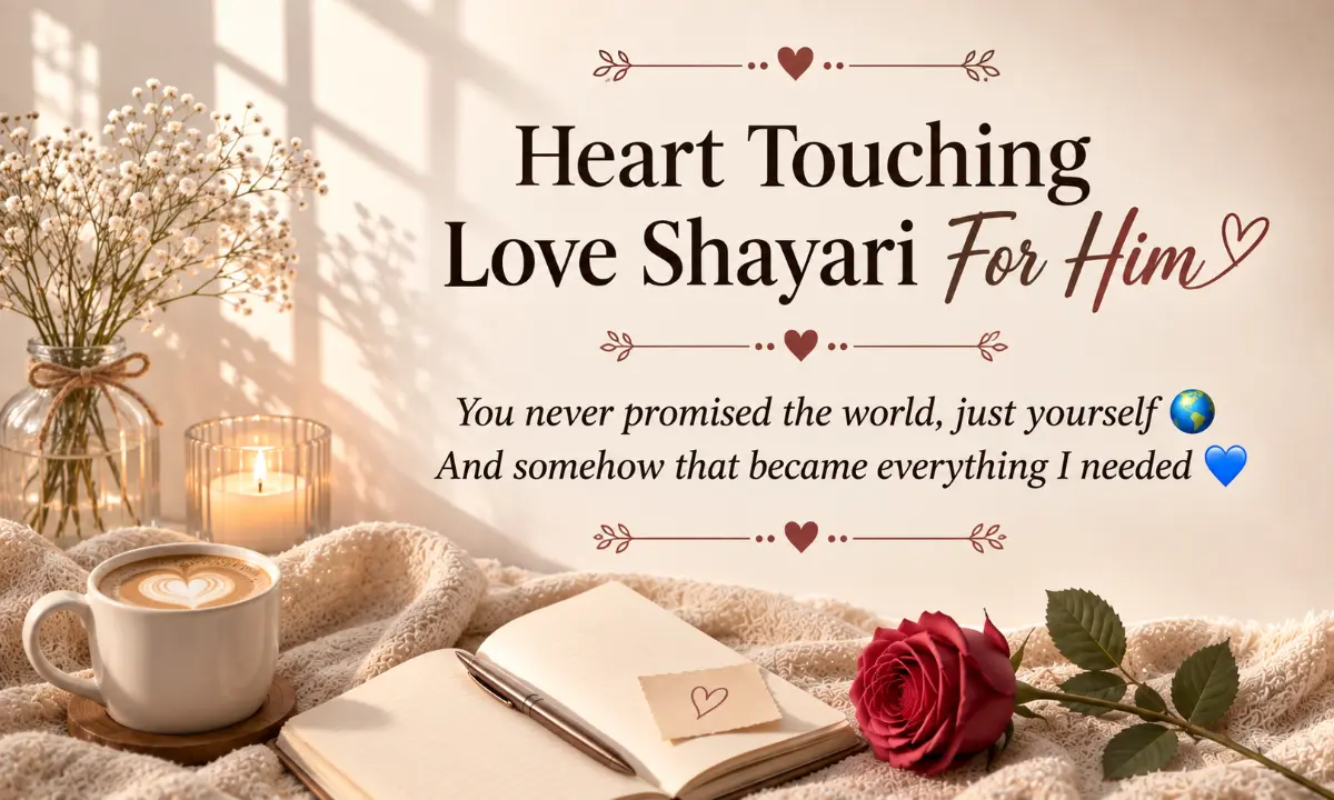 Heart Touching Love Shayari For Him
