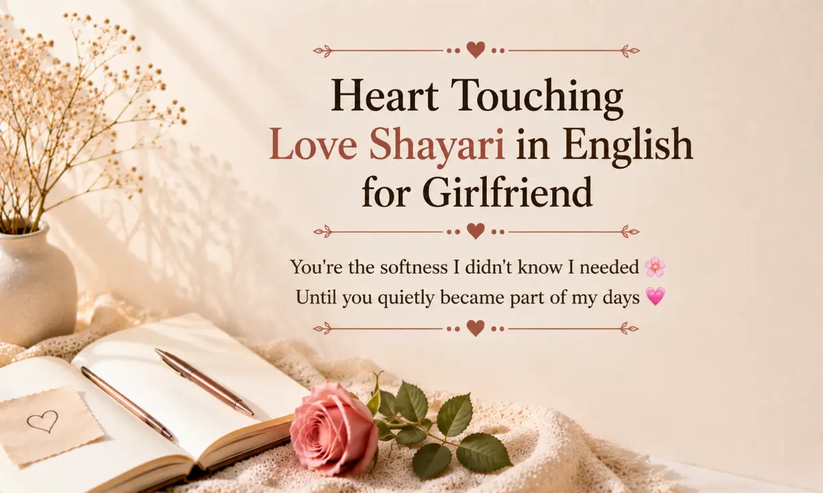 Heart Touching Love Shayari in English for Girlfriend