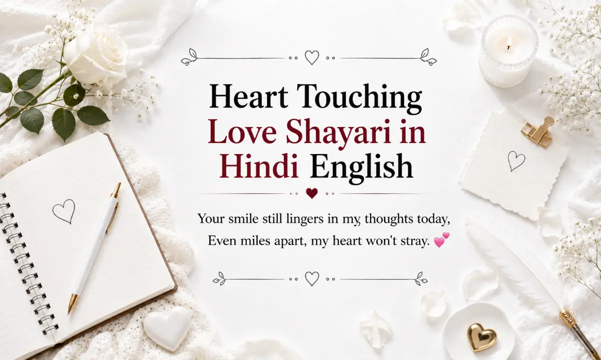 Heart Touching Love Shayari in Hindi English