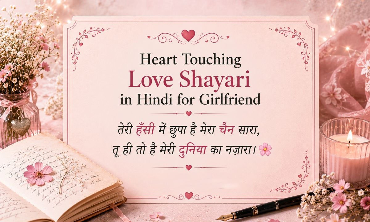 Heart Touching Love Shayari in Hindi for Girlfriend