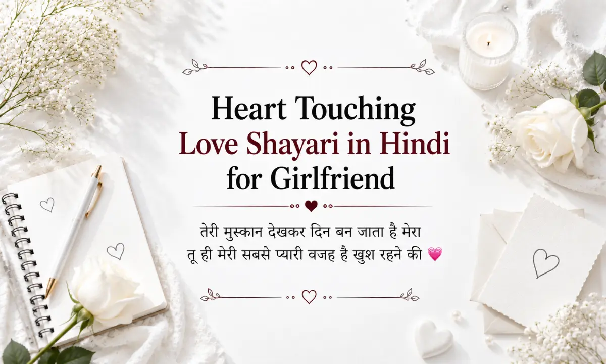 Heart Touching Love Shayari in Hindi for Girlfriend