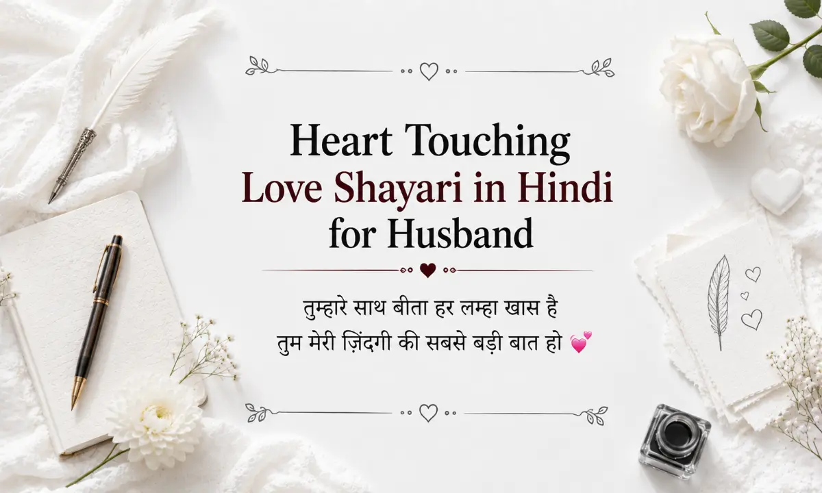 Heart Touching Love Shayari in Hindi for Husband