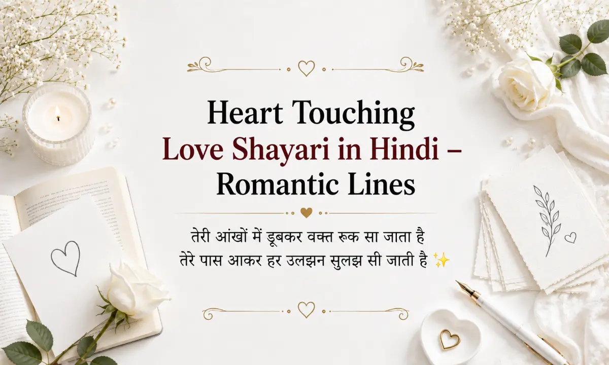 Heart Touching Love Shayari in Hindi – Romantic Lines