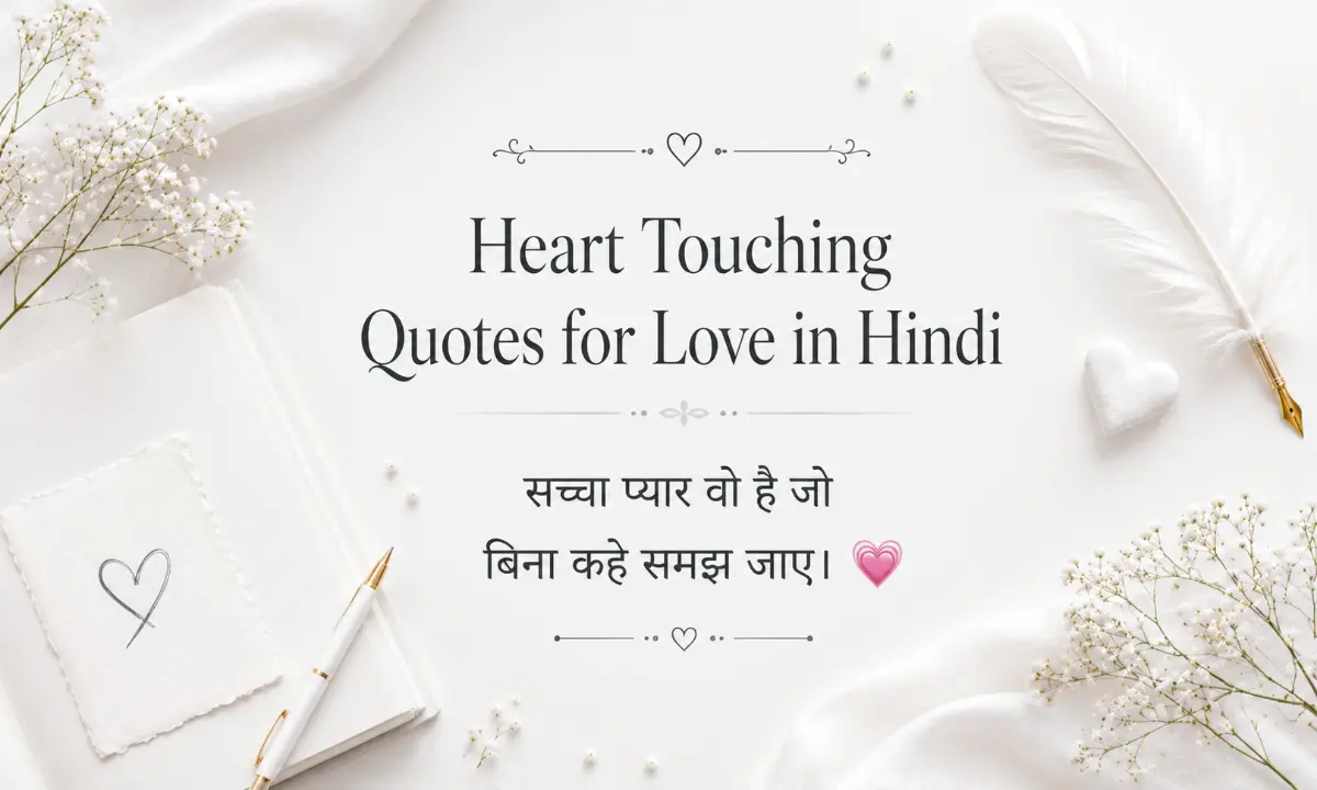 Heart Touching Quotes for Love in Hindi