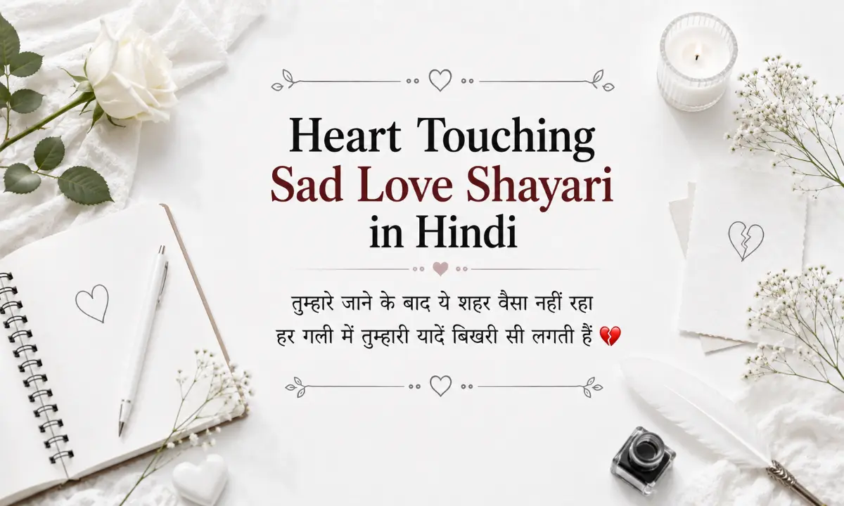 Heart Touching Sad Love Shayari in Hindi