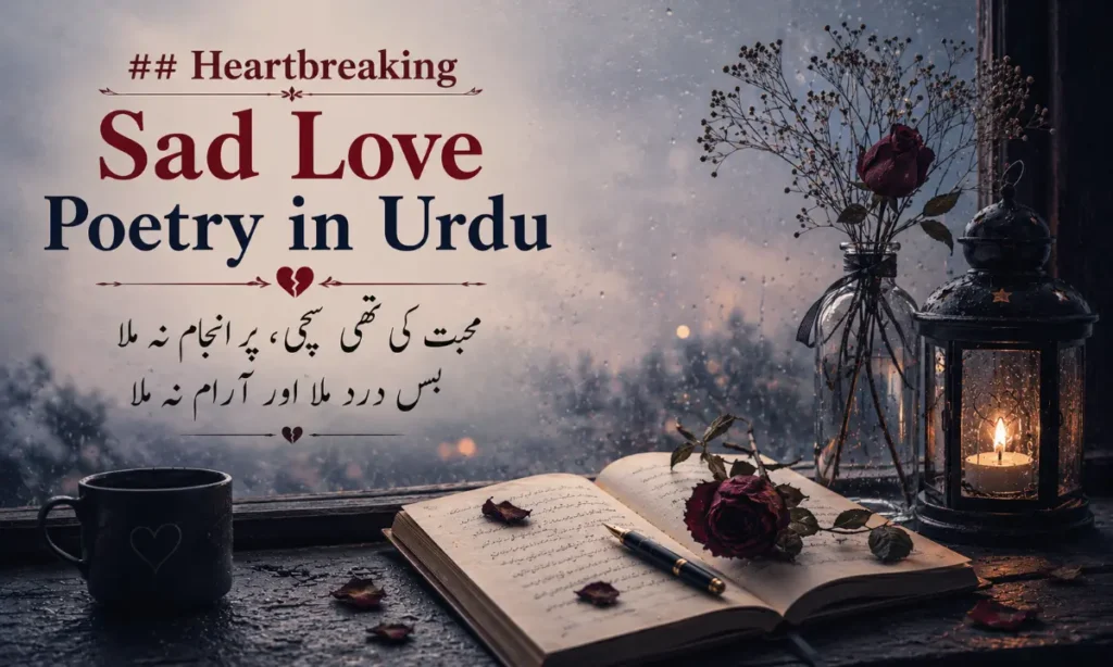 Heartbreaking Sad Love Poetry in Urdu