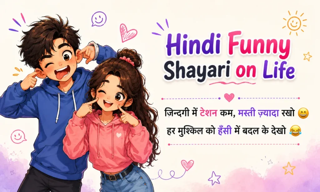 Hindi Funny Shayari on Life