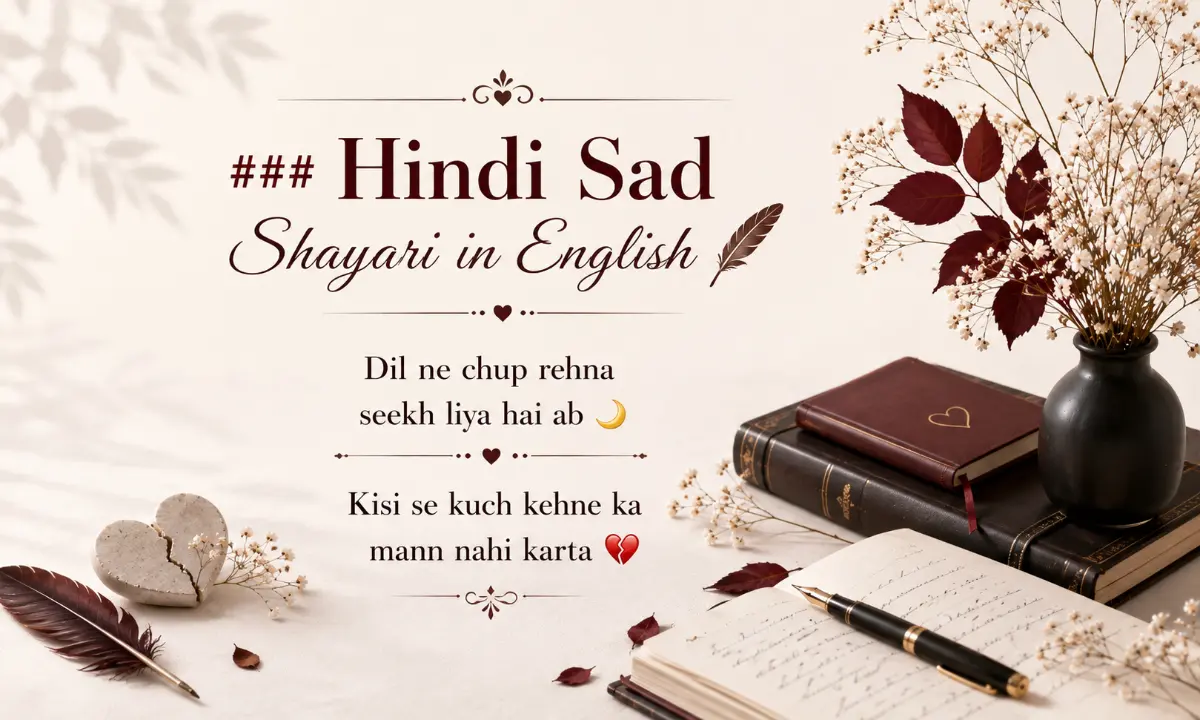 Hindi Sad Shayari in English