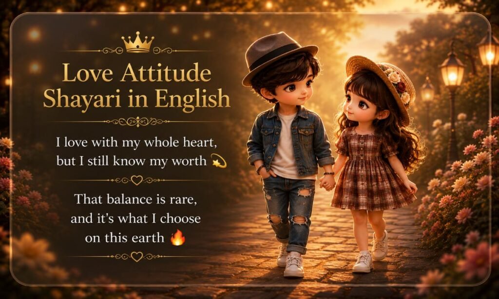 Love Attitude Shayari in English