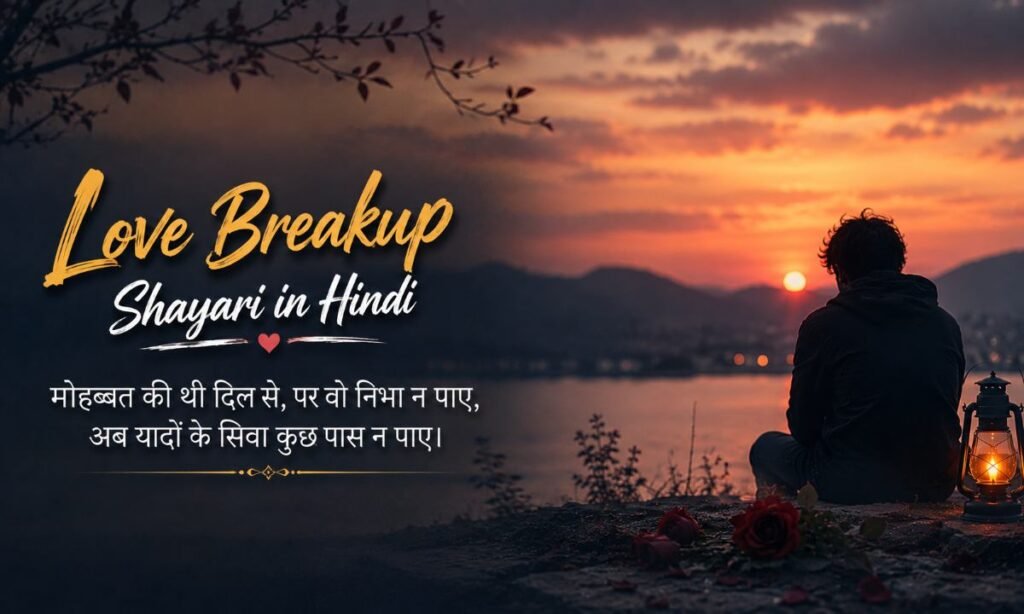 Love Breakup Shayari in Hindi