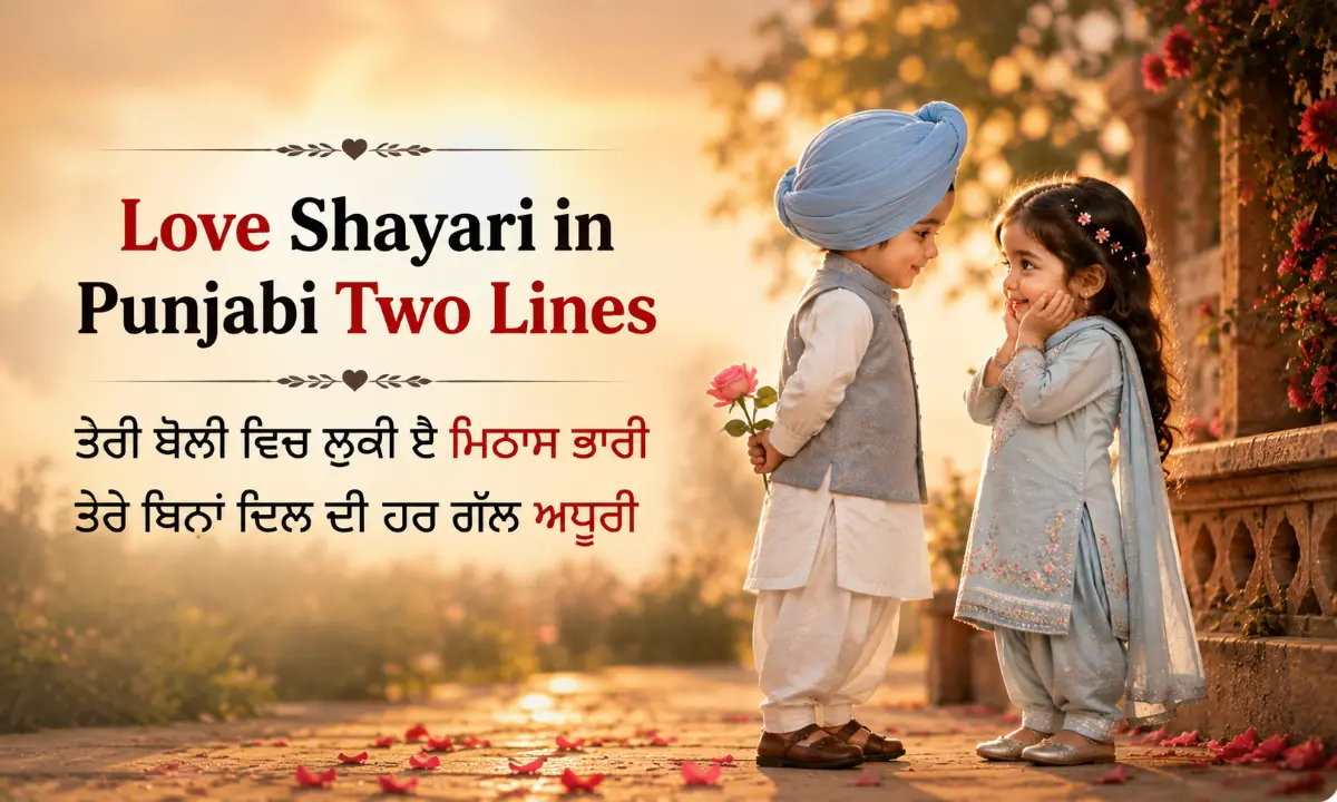 Love Shayari in Punjabi Two Lines