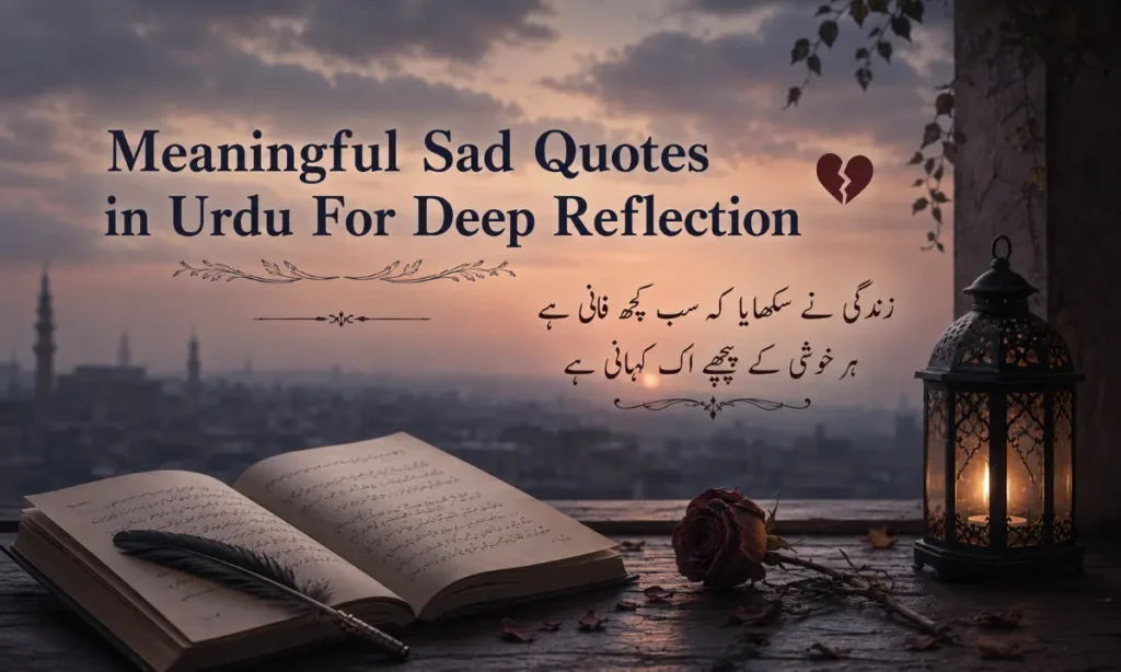 Meaningful Sad Quotes in Urdu For Deep Reflection