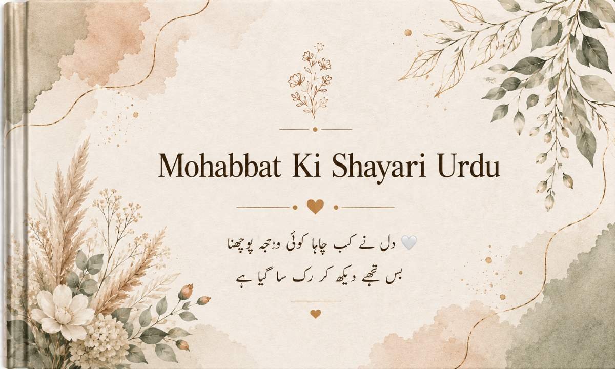 Mohabbat Ki Shayari Urdu