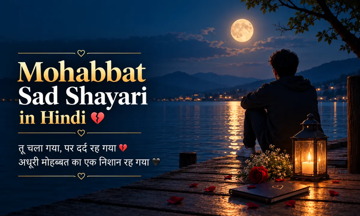 Mohabbat Sad Shayari in Hindi