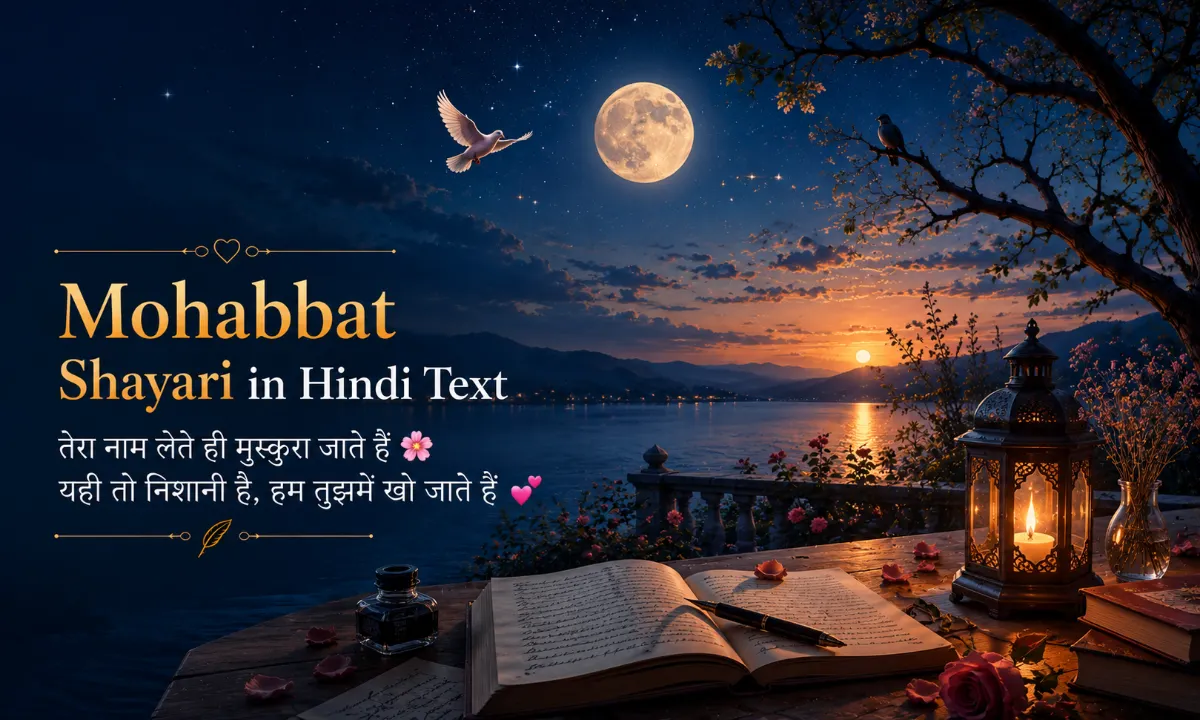 Mohabbat Shayari in Hindi Text