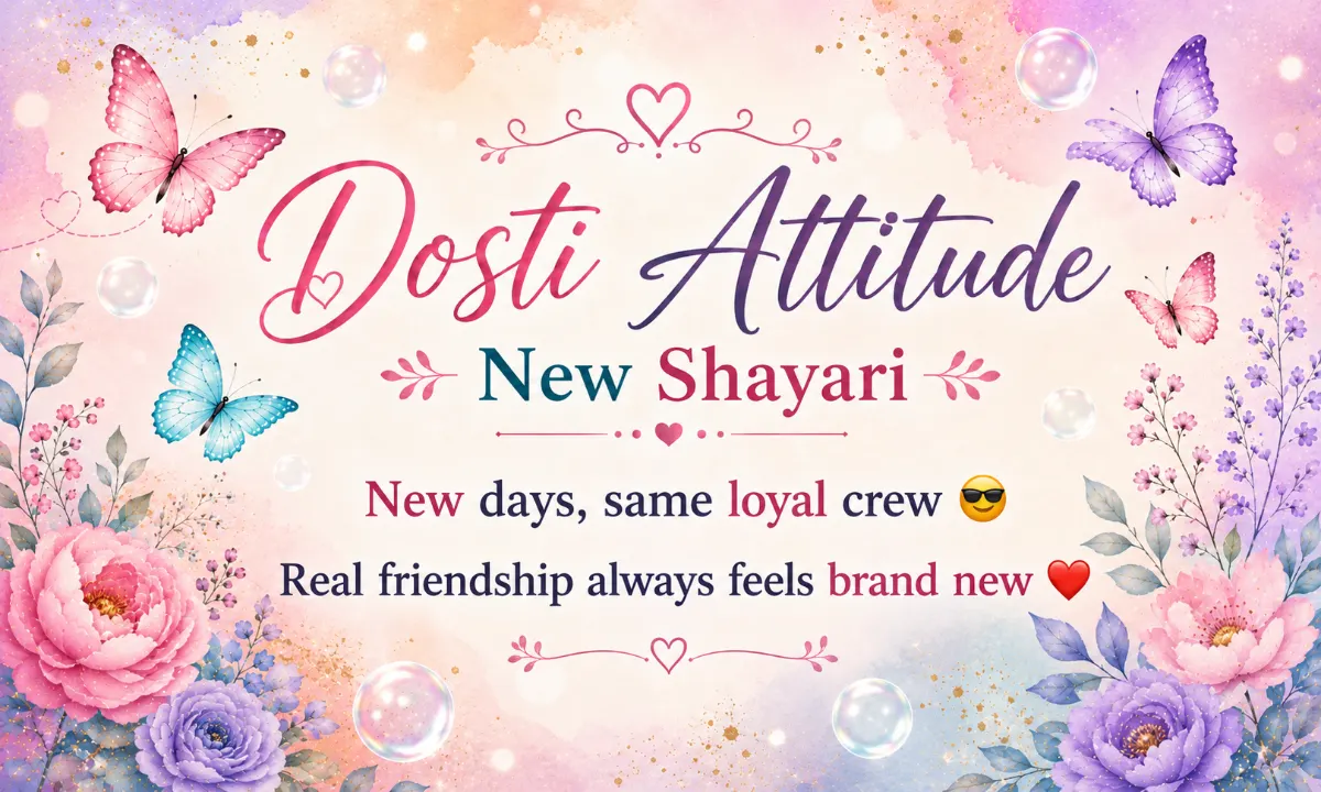 New Dosti Attitude Shayari