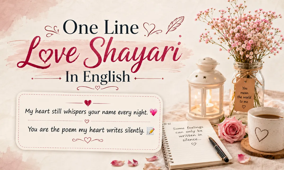 One Line Love Shayari In English