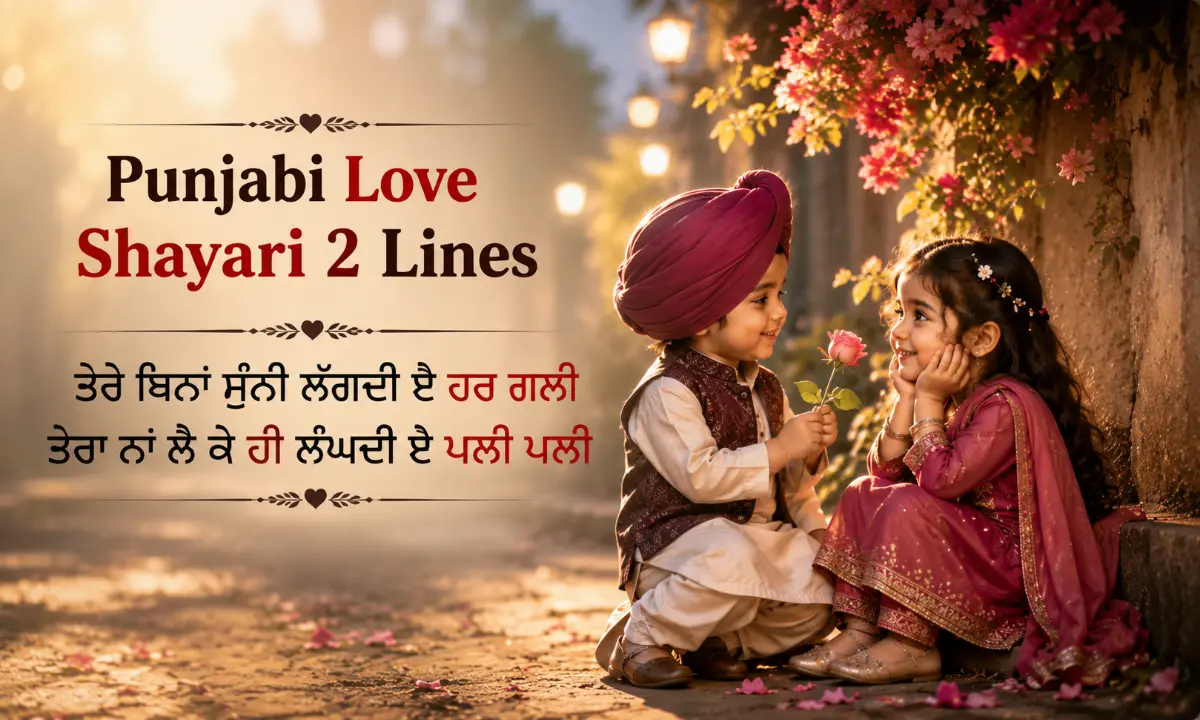 Punjabi Love Shayari 2 Lines