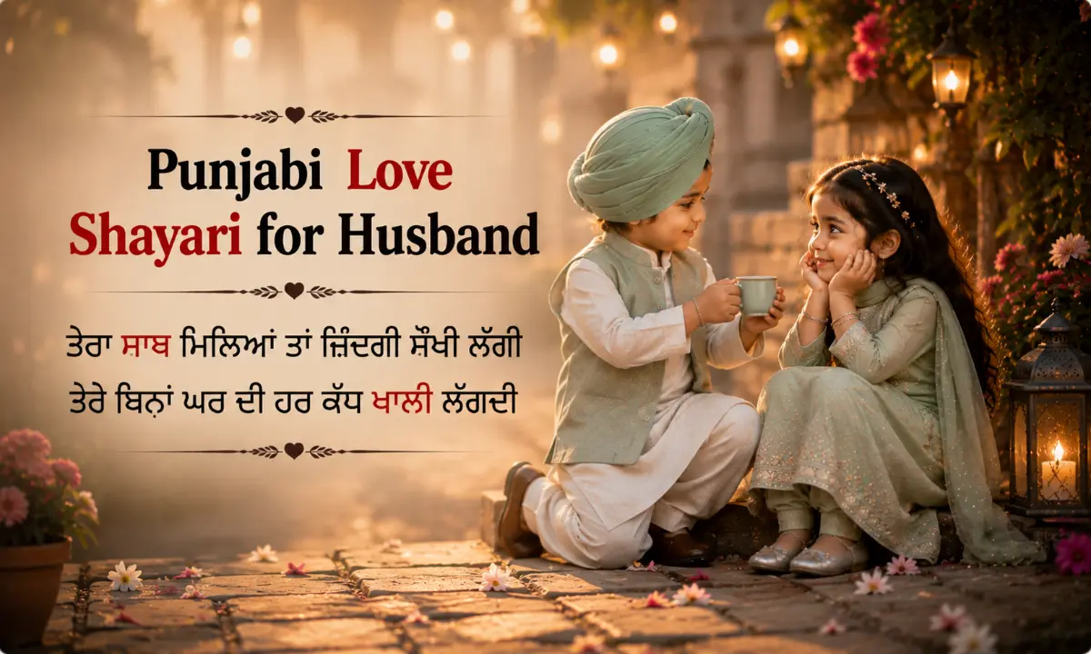 Punjabi Love Shayari for Husband