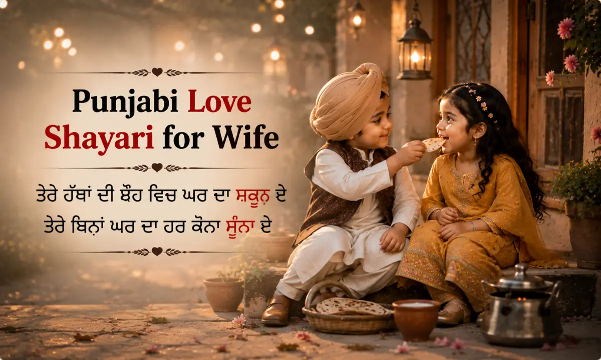 Punjabi Love Shayari for Wife