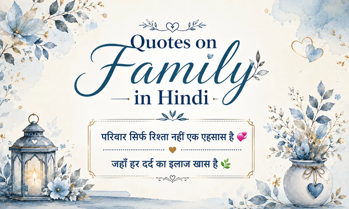 Quotes on Family in Hindi