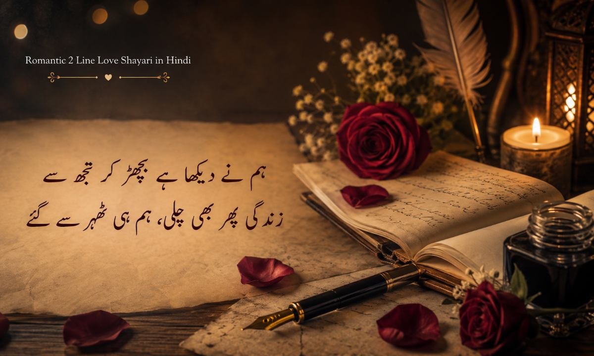Romantic 2 Line Love Shayari in Hind