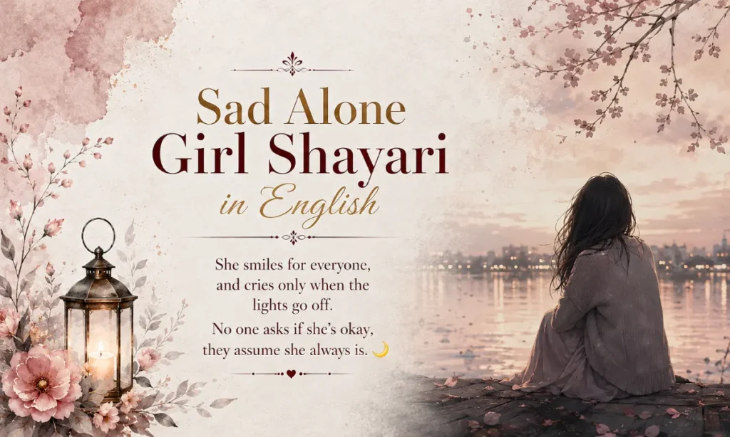 Sad Alone Girl Shayari in English