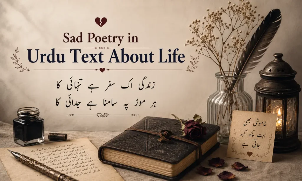 Sad Poetry in Urdu Text About Life