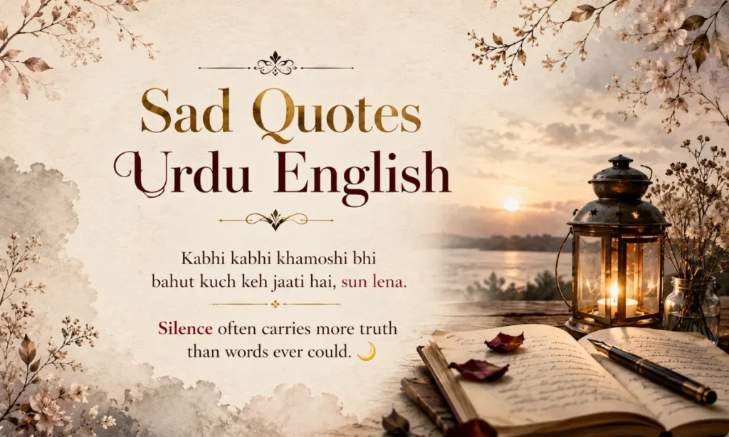 Sad Quotes Urdu English