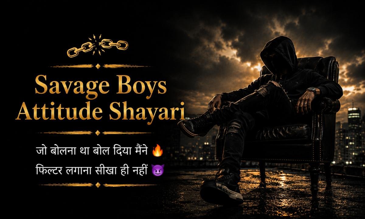Savage Boys Attitude Shayari