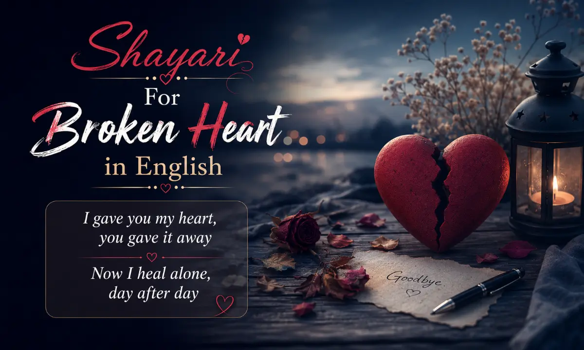 Shayari For Broken Heart in English