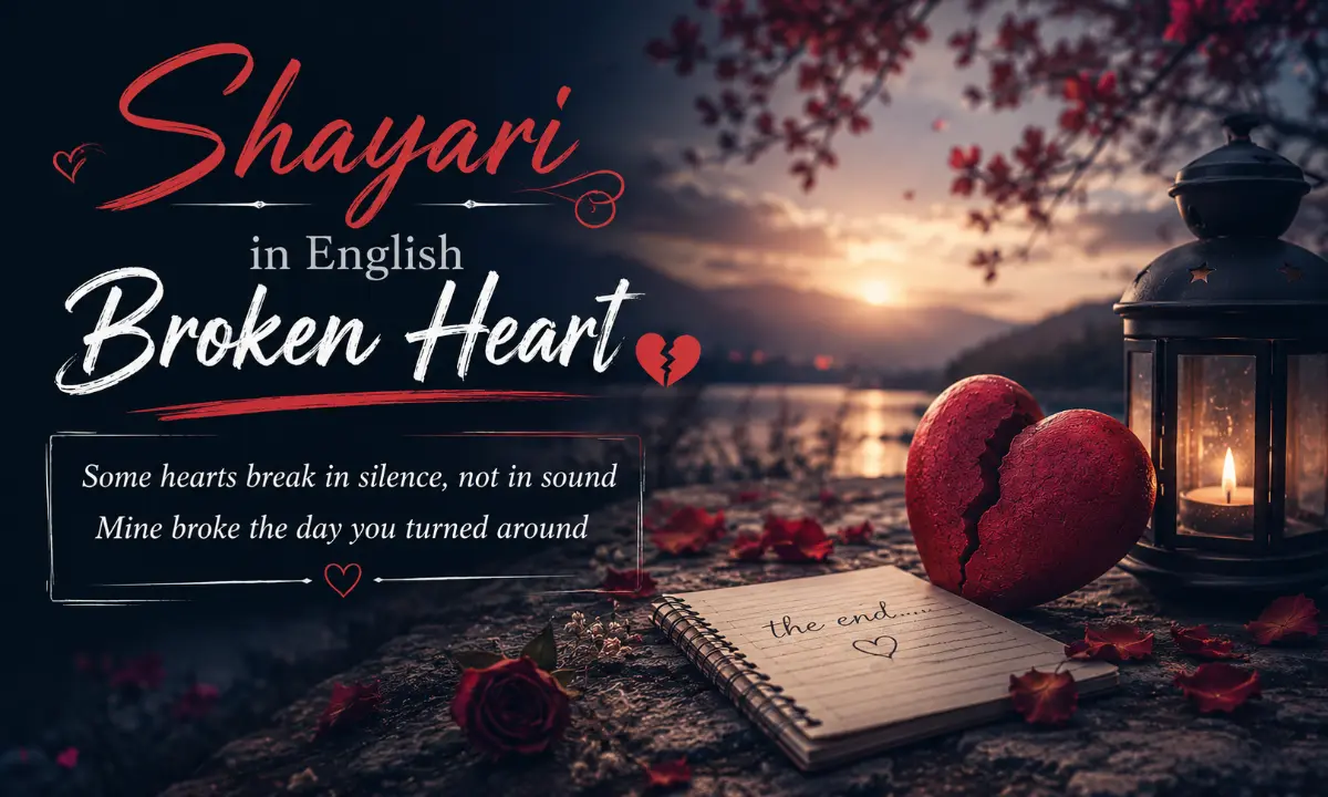 Shayari in English Broken Heart