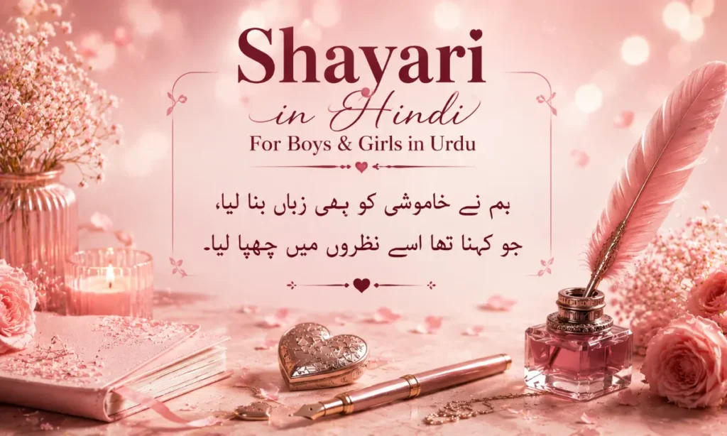 Shayari in Hindi For Boys & Girls in Urdu