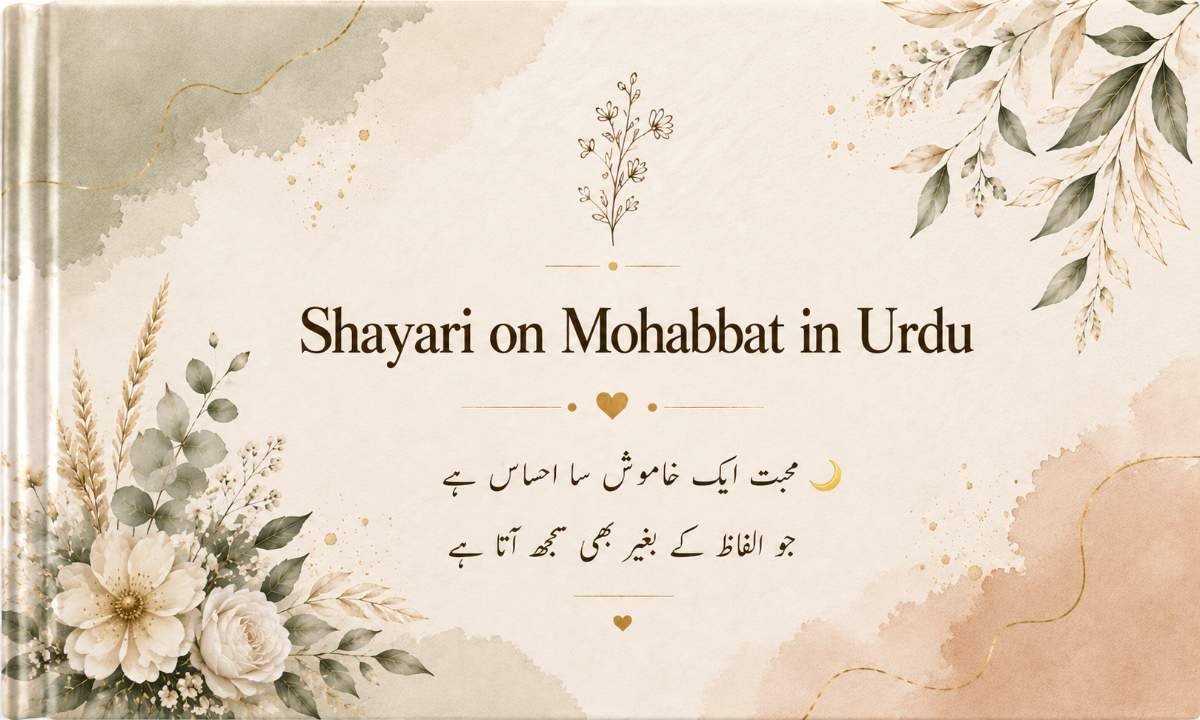 Shayari on Mohabbat in Urdu