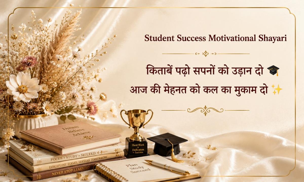 Student Success Motivational Shayari