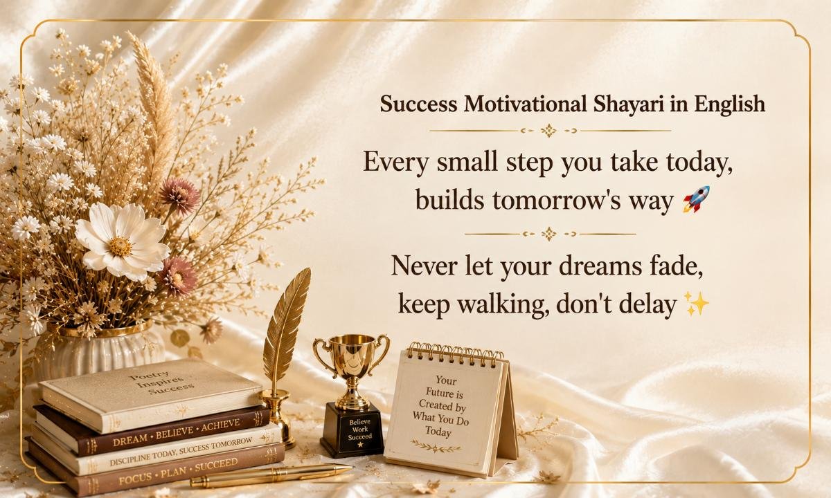 Success Motivational Shayari in English