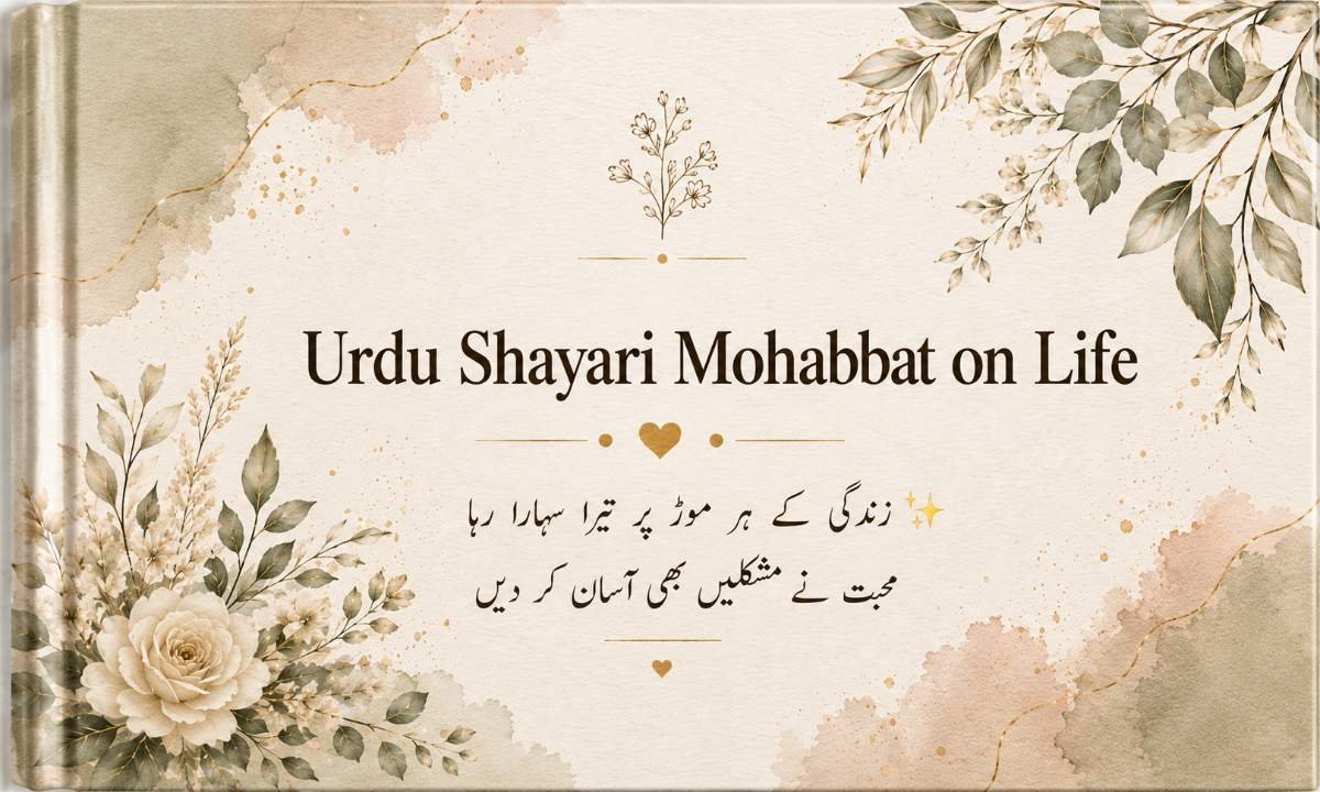 Urdu Shayari Mohabbat on Life