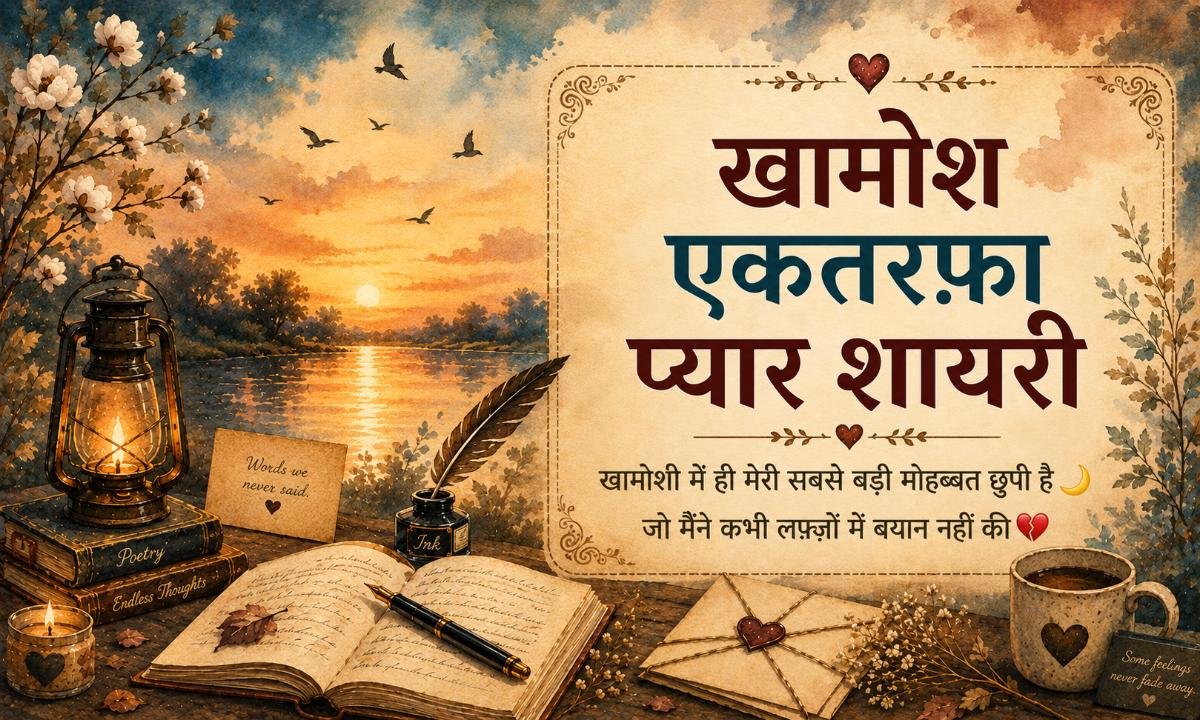 खामोश एकतरफ़ा प्यार शायरी