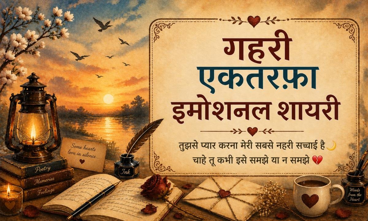 गहरी एकतरफ़ा इमोशनल शायरी