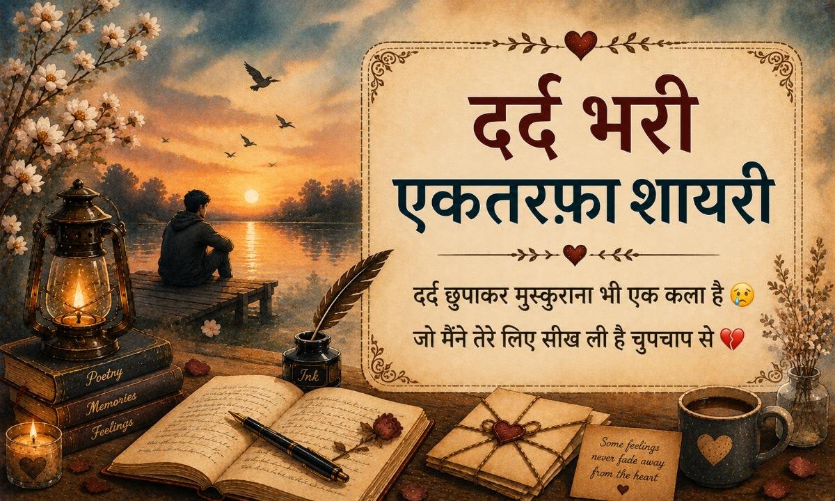 दर्द भरी एकतरफ़ा शायरी