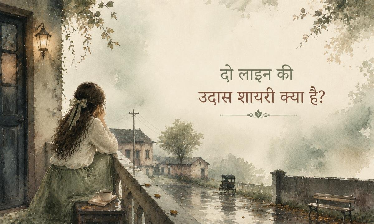 दो लाइन की उदास शायरी क्या है?