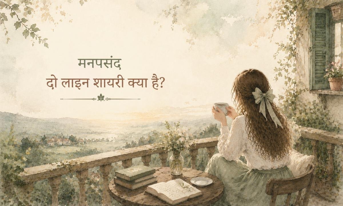 मनपसंद दो लाइन शायरी क्या है?