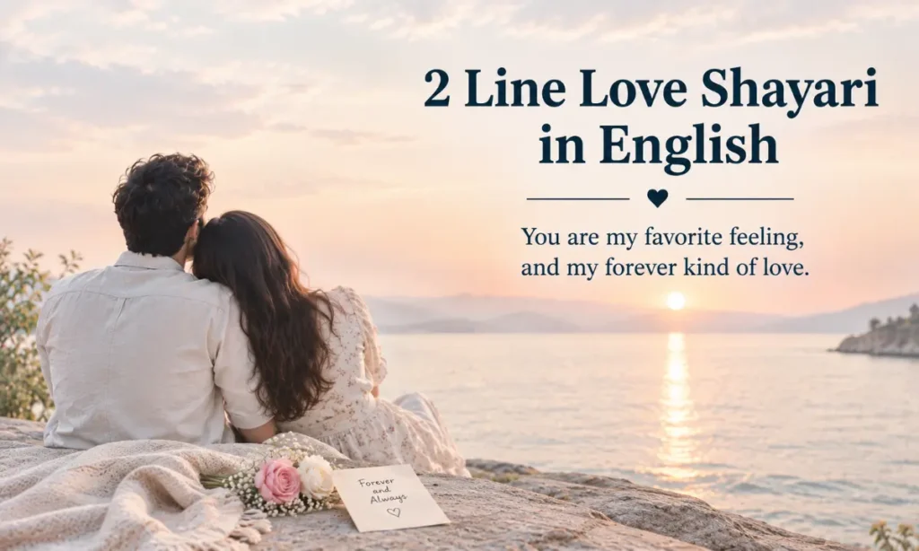 2 Line Love Shayari in English