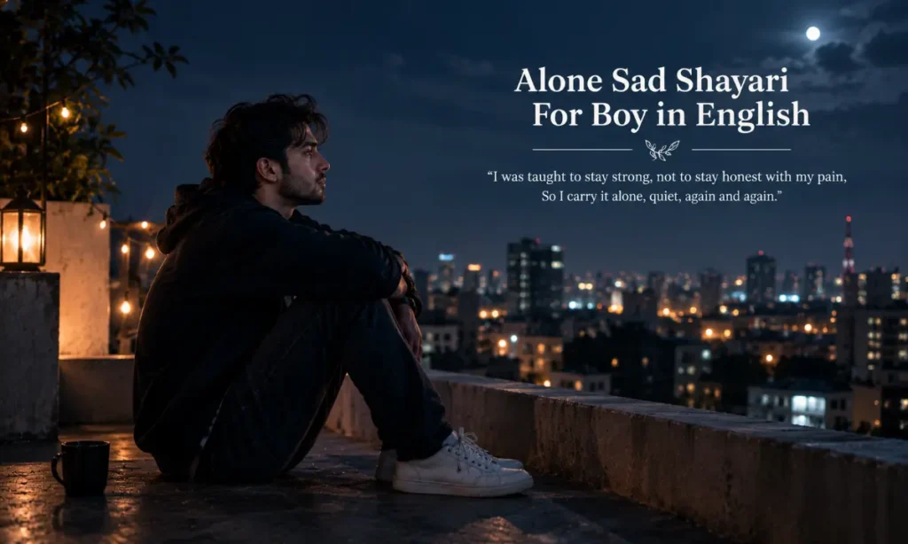Alone Sad Shayari For Boy in English